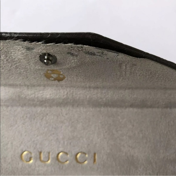 Gucci Purple and Silver Patterned Oversized GG Grey Gradient Lens Sunglasses - Picture 11 of 11